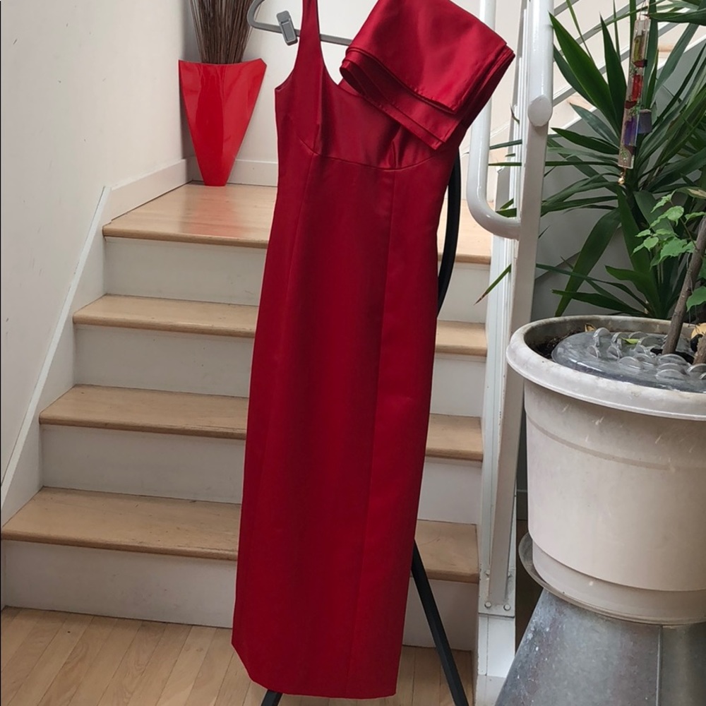 Ann Taylor Red Wedding Dress